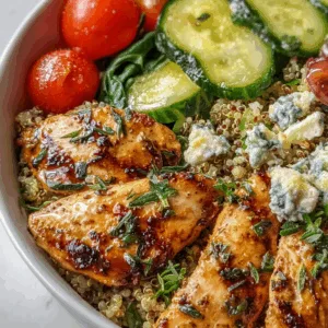 Lemon Herb Grilled Chicken Quinoa Bowl: Fresh, Zesty & Irresistible!
