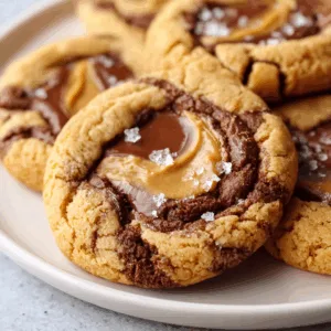 Marbled Cookies with Peanut Butter & Chocolate Brownie Swirls: Irresistible!