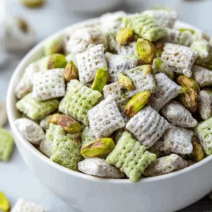 Pistachio Puppy Chow Snack Mix: Irresistible Crunch You Can’t Stop!