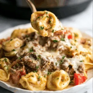 Crock Pot Cheesesteak Tortellini: Irresistible Comfort Food Bliss!