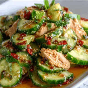 Thai Cucumber Salad with Chicken: Fresh, Crunchy & Irresistible!